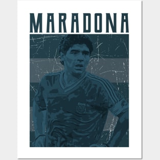 Diego maradona, retro 1978, football player Posters and Art